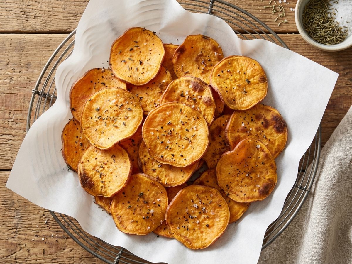 Baked Sweet Potato Chips