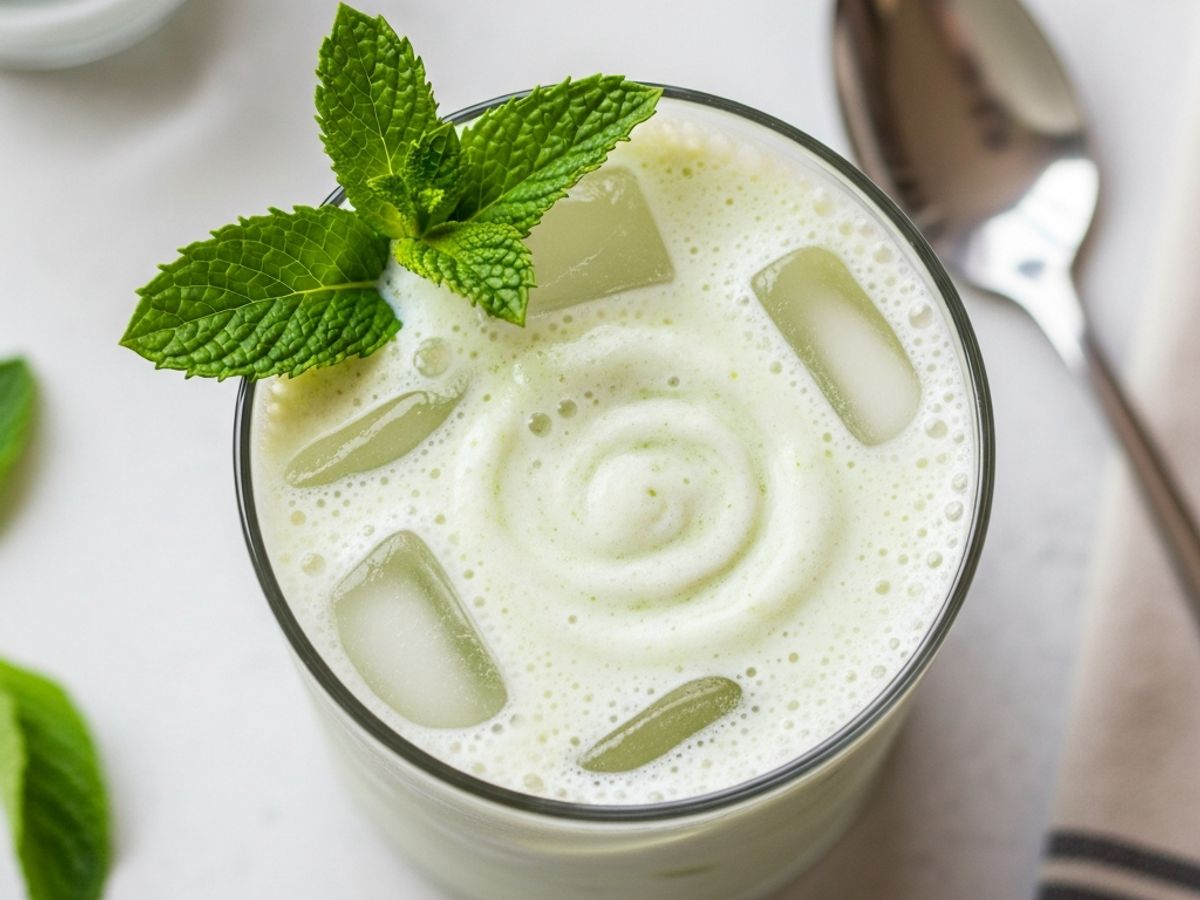 Creamy Coconut-Mint Cooler