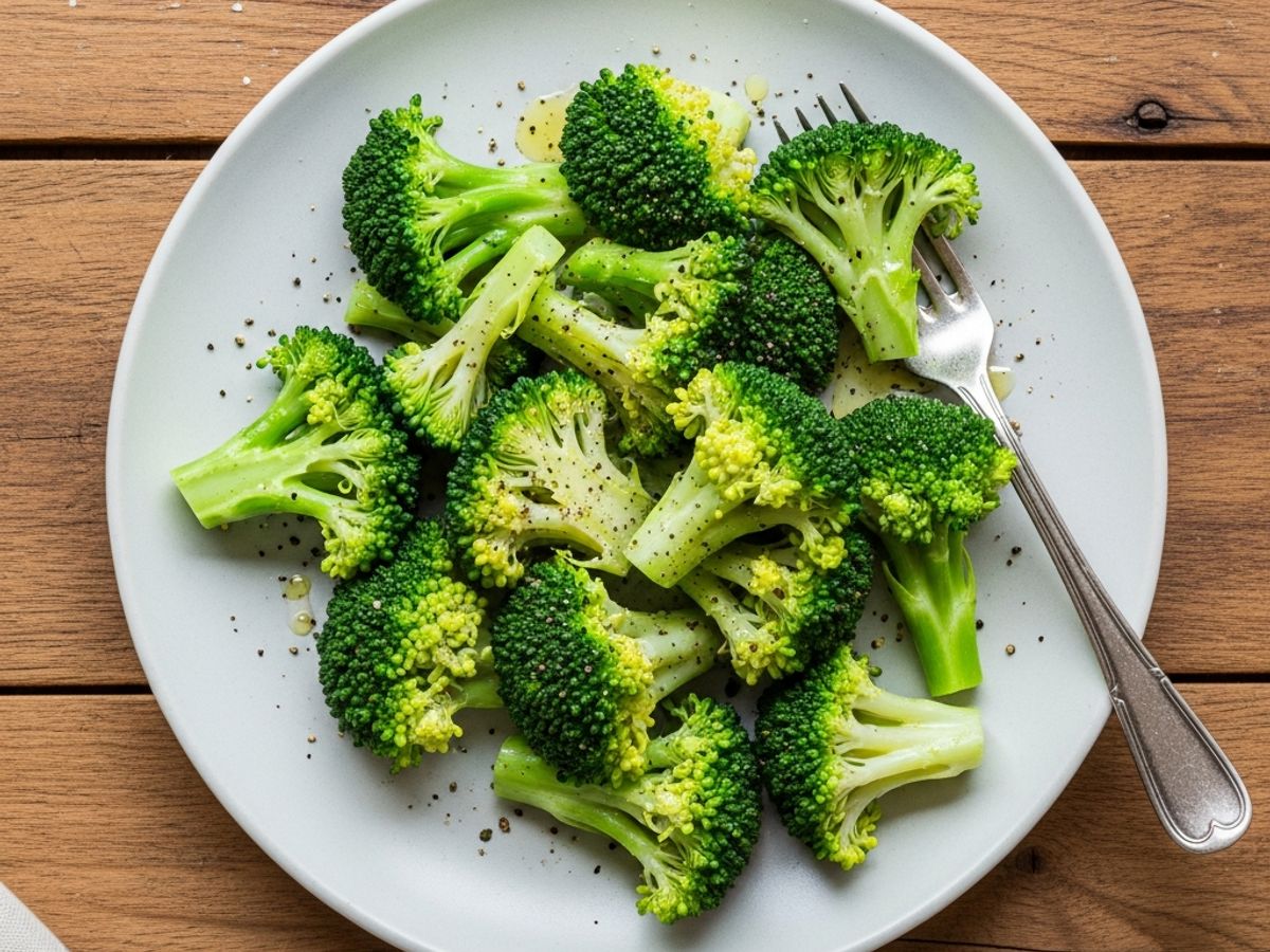 Steamed Broccoli with Olive Oil